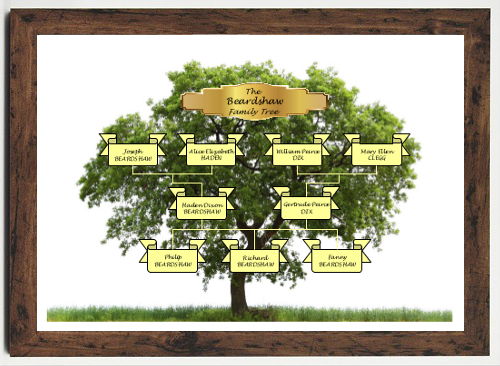 Ancestor Chart for Three Children