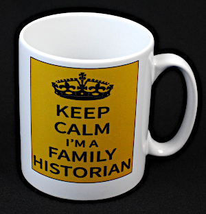 Genealogy Fun Mug - Keep Calm - seconds