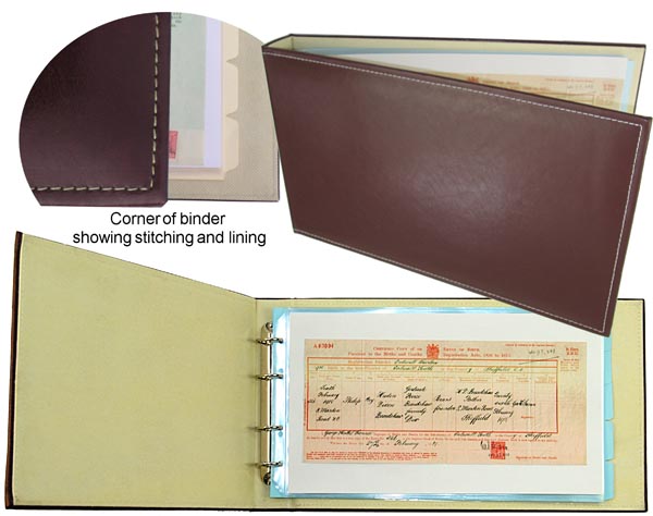 Leather Certificate Binder - Seconds